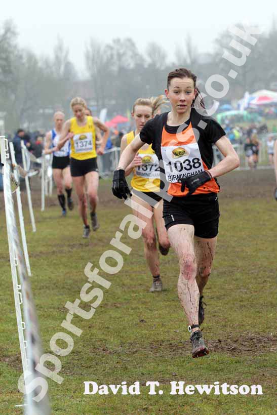 Jessica Coulson during the senior women McCain World Cross Country Trials and Inter Counties.